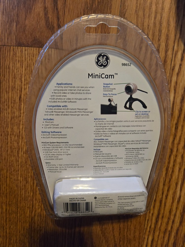 GE Minicam Webcam