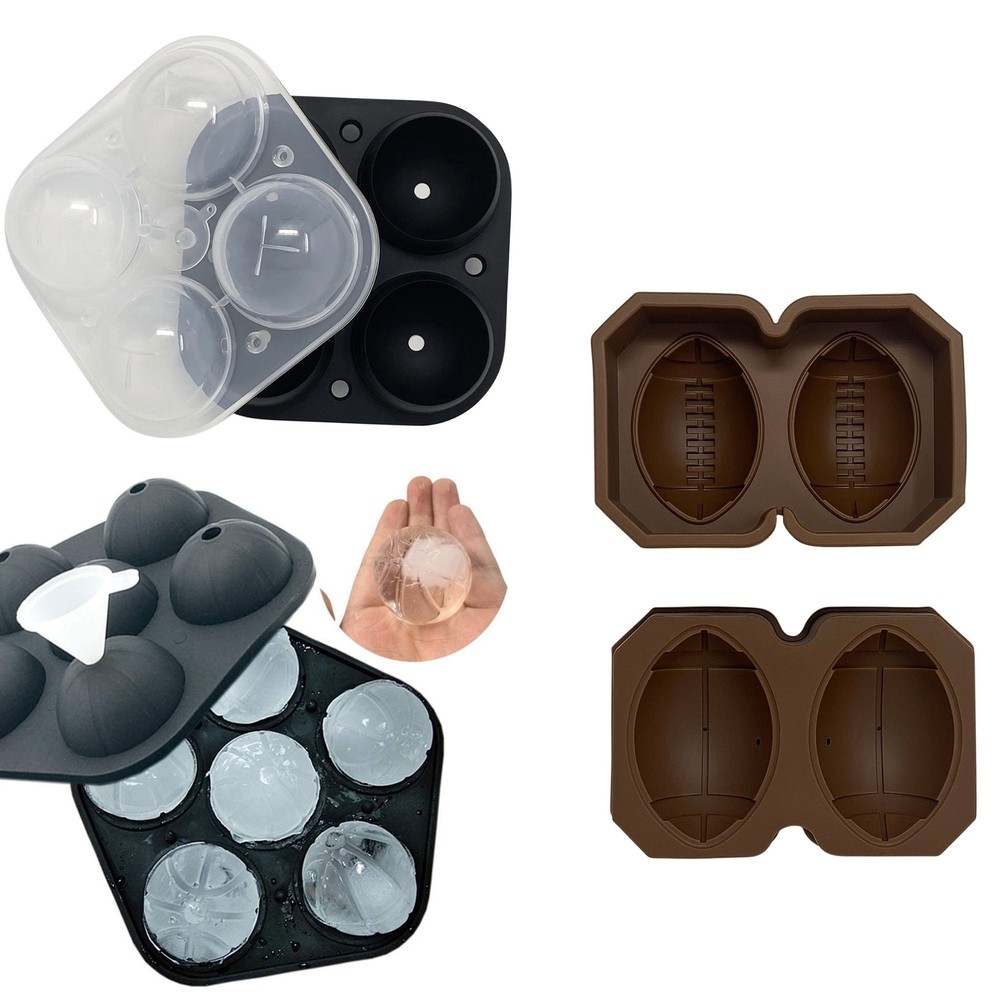 Ice Tray - Sports Theme, 3 Pack - Modeling Chocolate & Ice