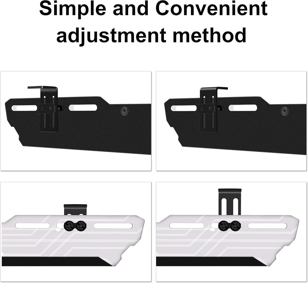 RGB GPU Holder - Wall-Mount Bracket for Adjustable Graphics Card Support