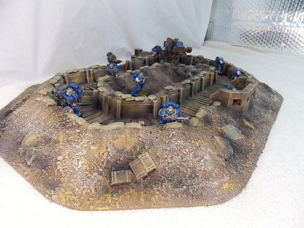 WARGAMING TERRAIN PAINTED ADVANCE ORDERS TRENCH SYSTEM