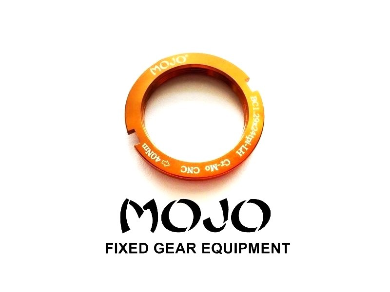 MOJO Fixed Gear Lockring - CNC Cro-Mo - ORANGE - Fits all cog sizes