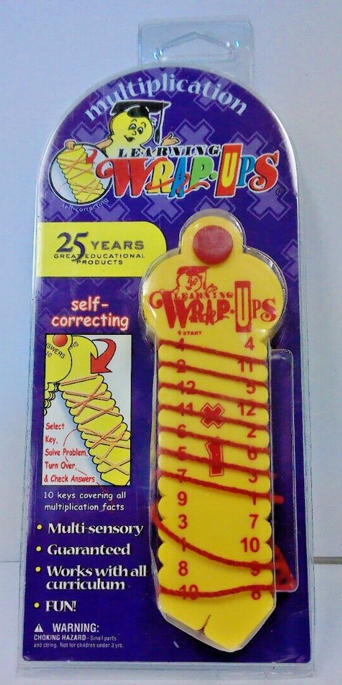 Learning Wrap Ups:Educational Multiplication Math Solving Tool Keys New & Sealed