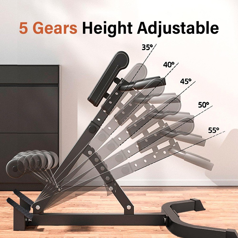 Hyper-Extension Roman Chair - Adjustable Lower Back Bench Machine