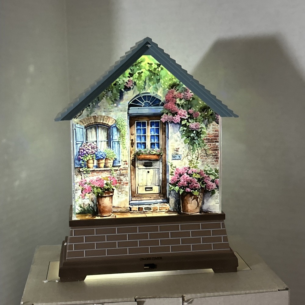 Cottage Glitter Globe by Cracker Barrel - New