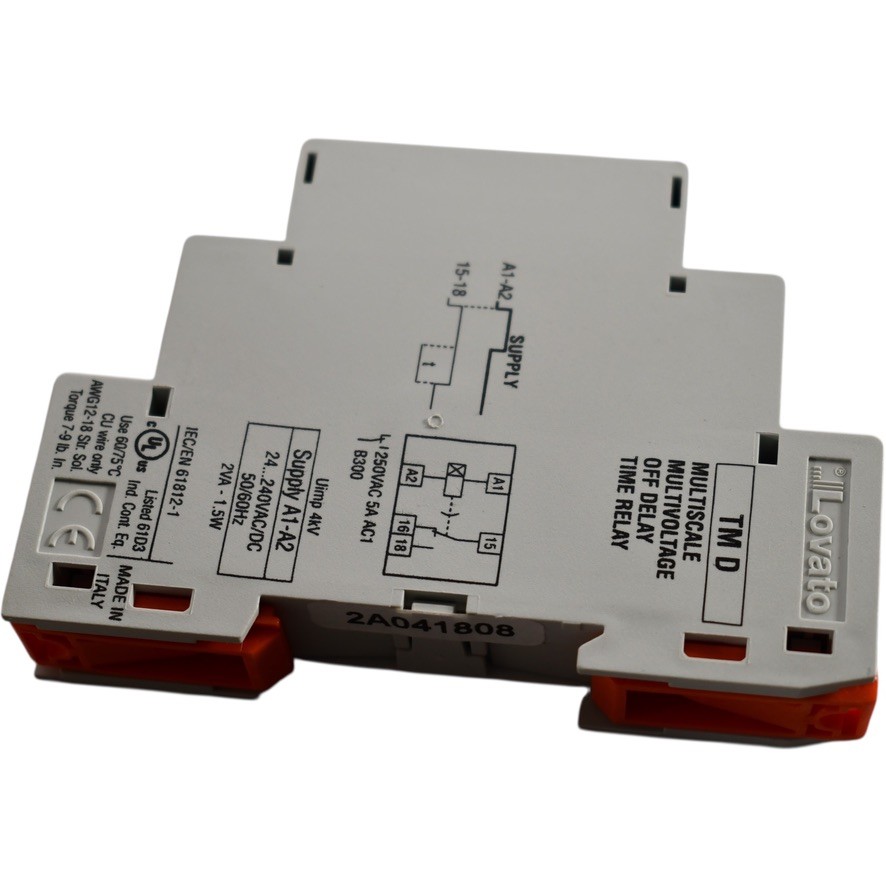 NEW LOVATO Electric TMD MODULAR TIMER OFF DELAY, MULTI SCALE 240V