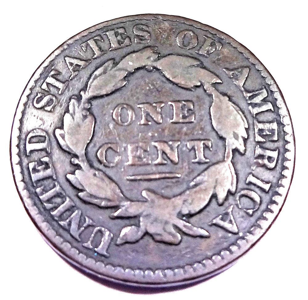 1829 Coronet Head Large Cent - Large Letters
