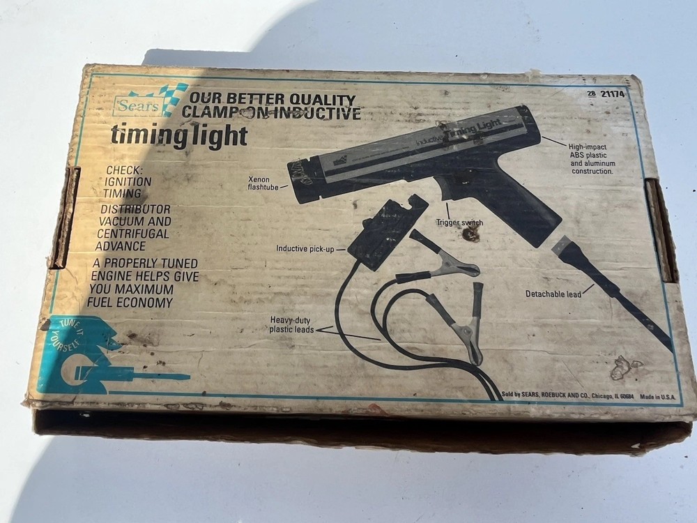 VINTAGE SEARS INDUCTIVE TIMING LIGHT MODEL 28-21174 –