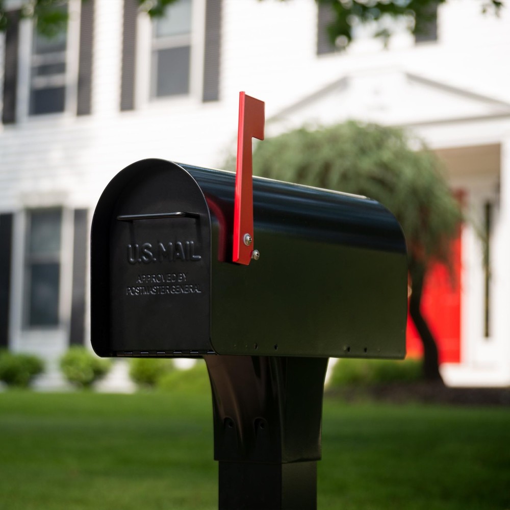 Architectural MAILBOXES Ironside Large Capacity Galvanized Steel Large, Black