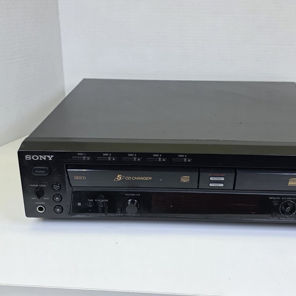 Sony RCD-W500C 5-Disc CD Changer & CD Recorder Player – No Remote - USED