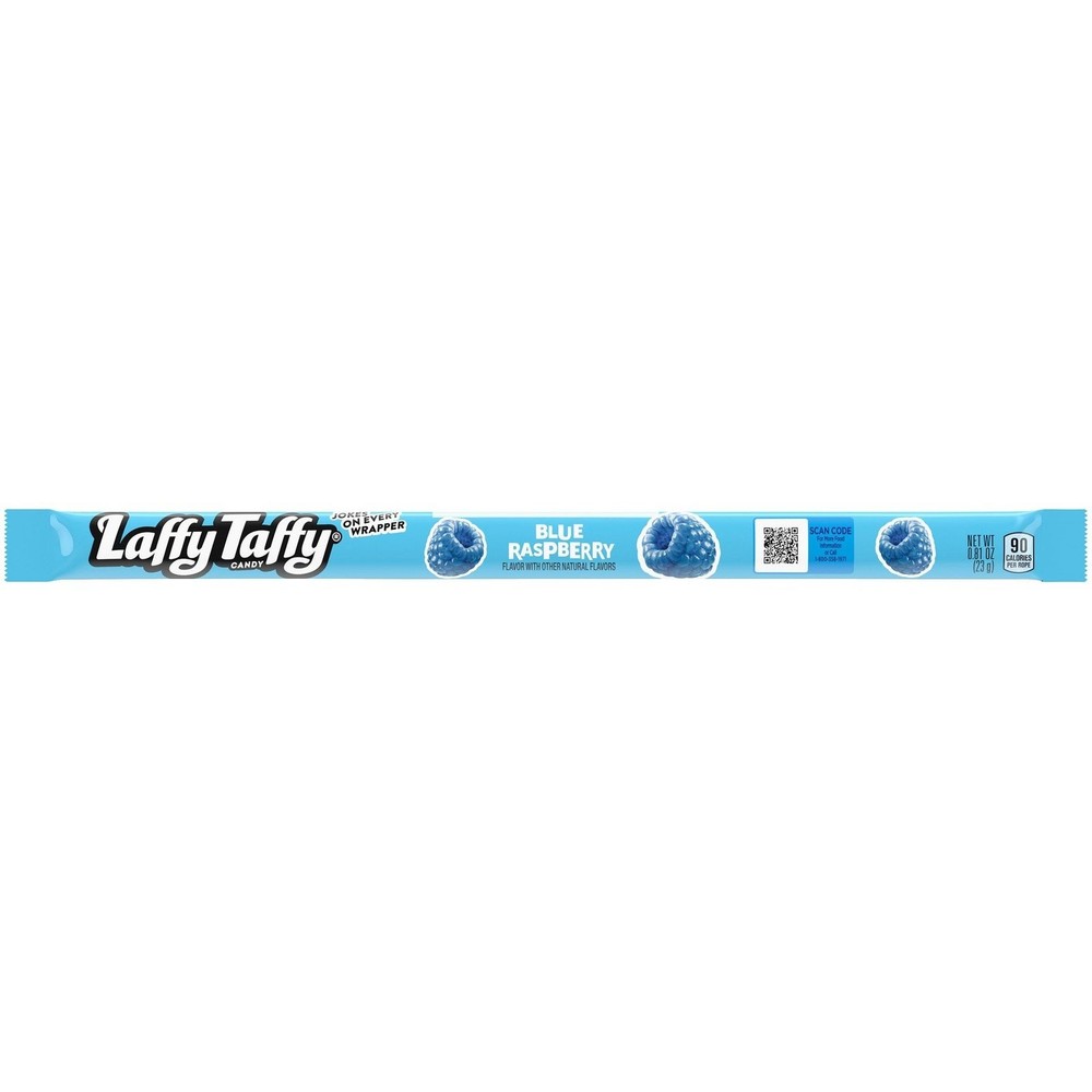 Blue Raspberry Taffy Rope Candy, 24 Pack, Taffy Candy, Individually Wrapped,...