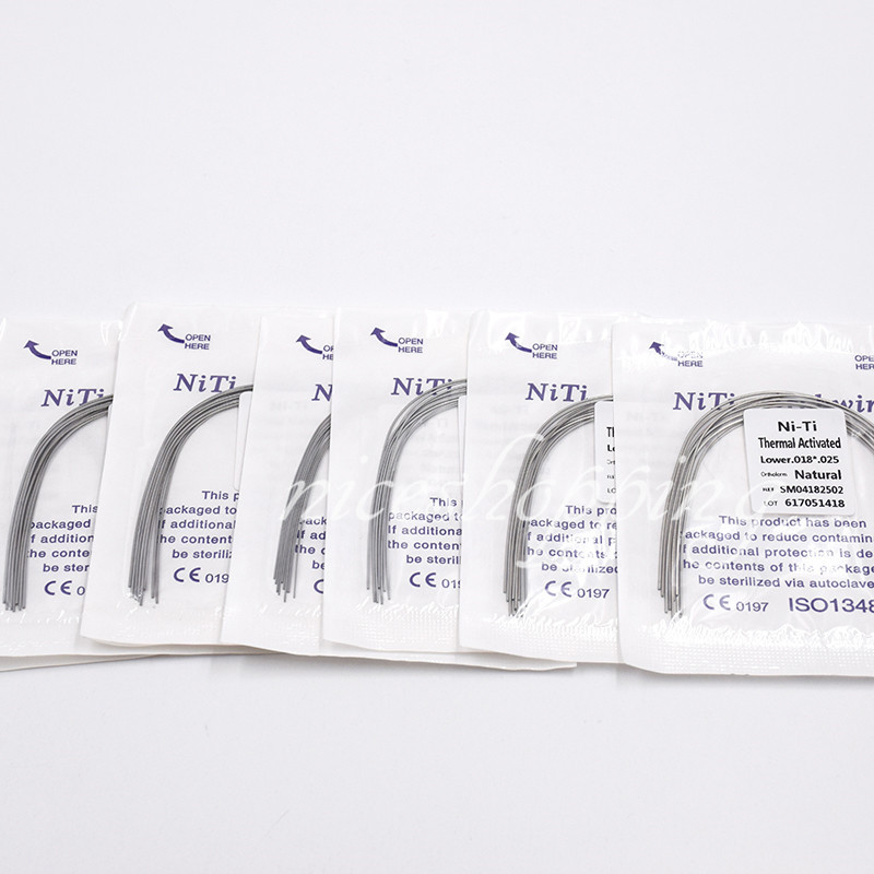 20x Dental Orthodontic Thermal Activated Niti Rectangular Arch Wire Upper+Lower