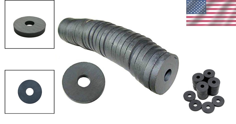 Creative Solutions: 29 Pack 1.25 Inch Ceramic Ring Magnets for Crafts & Projects