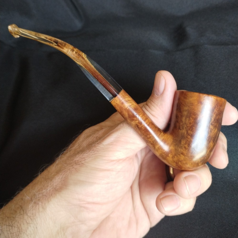 Bennington Briar Pipe Bent Dublin Smooth