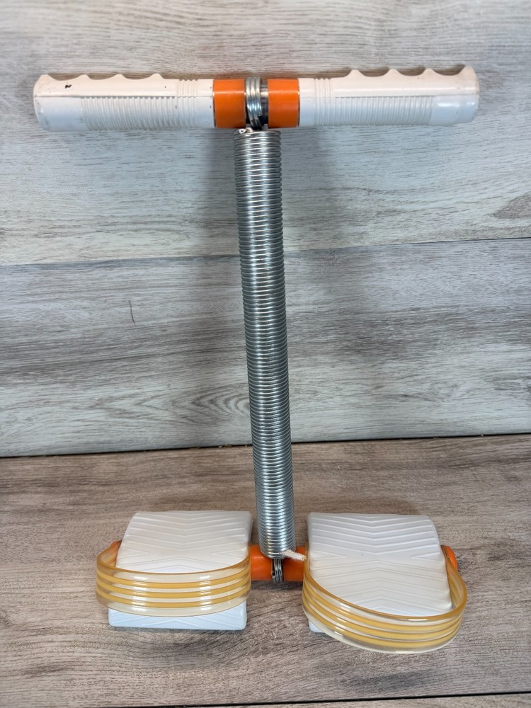 Vintage Rowing Exerciser Pull-up Spring Action Row 1980s Ab Workout & Manual