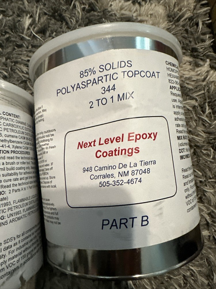 2 Gallon Next Level Epoxy Coating Part A And B Dented