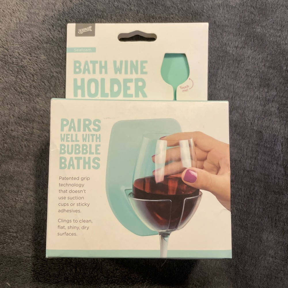 Wine Holder Mint Green - Bubble Bath Cling Grip
