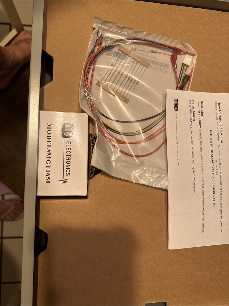 DMP XR150NL-G Network Panel Assembly and Accessories.