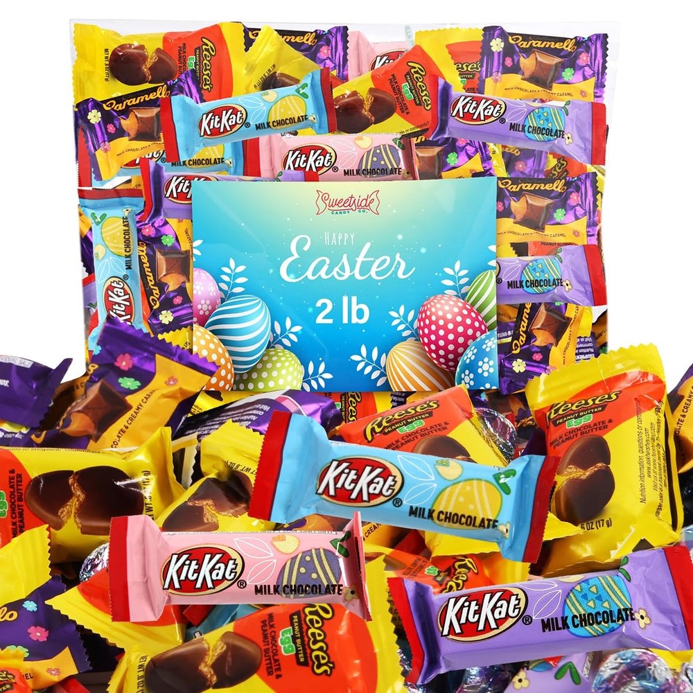 Easter Candy Chocolate Mix Bulk Assortment for Kids, Easter Basket