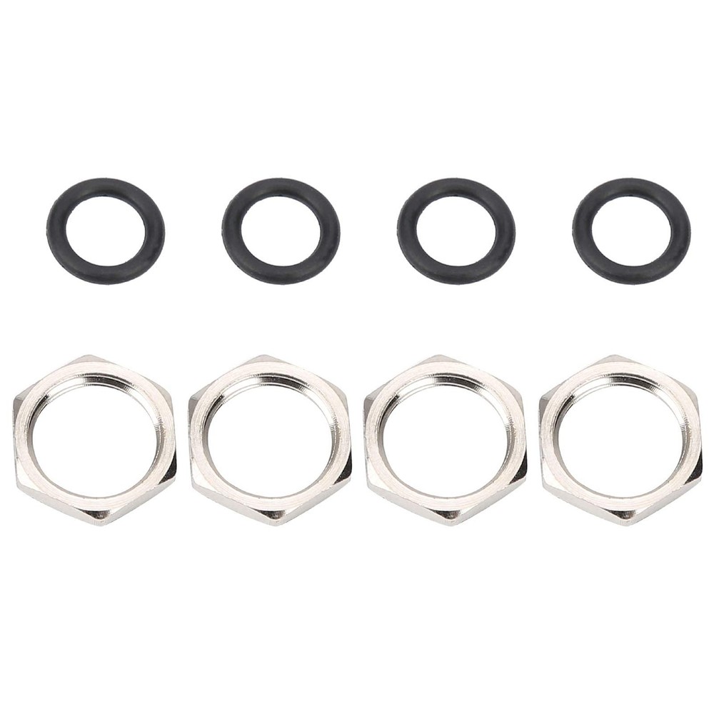 4 Sets Brass Chrome Plated Common Anode Round LEDs M8x0.75mm Indicator Light ...