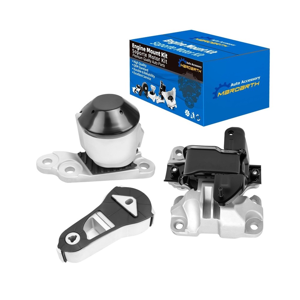 Set of 3, Engine Motor & Transmission Mount Replacement for Explorer 2011-201...