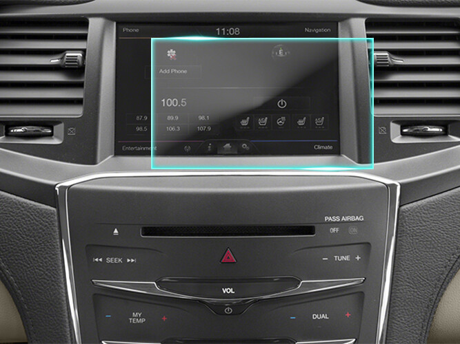 Crystal Clear Screen Protector for 2013 Lincoln MKS Vehicle Navigation