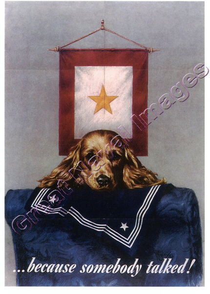 Because Someone Talked World War II  Unused  Post Card