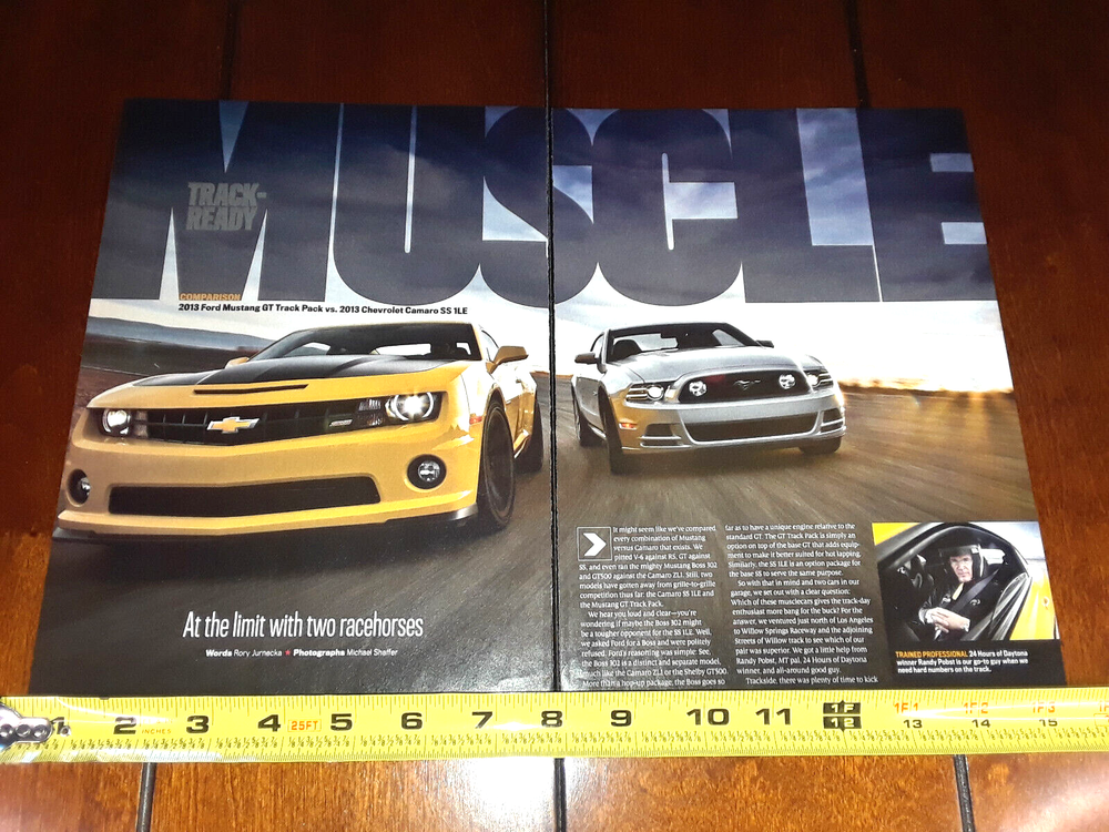 2013 CAMARO SS 1LE vs. 2013 MUSTANG GT TRACK PACK ORIGINAL ARTICLE