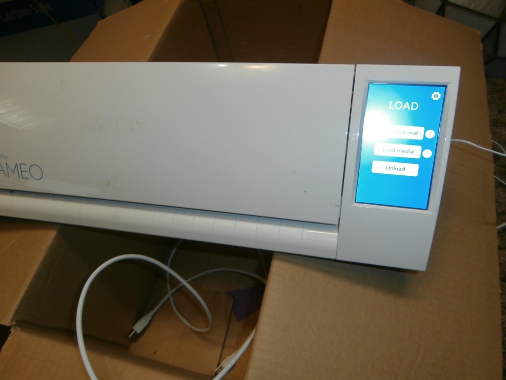 Silhouette Cameo 2 Die Cutting Machine with cords manual cd untested