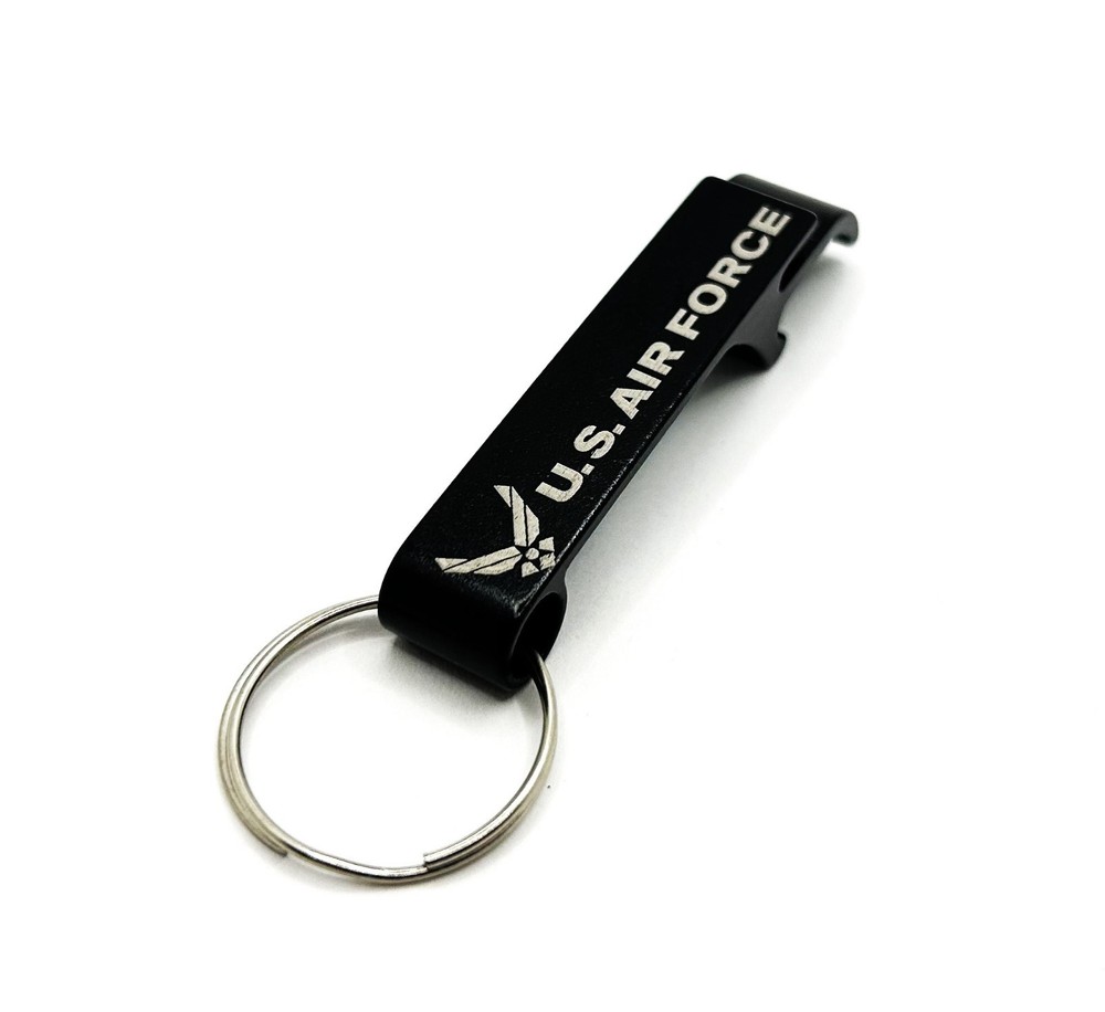 U.S. Air Force Black Keychain & Bottle Opener