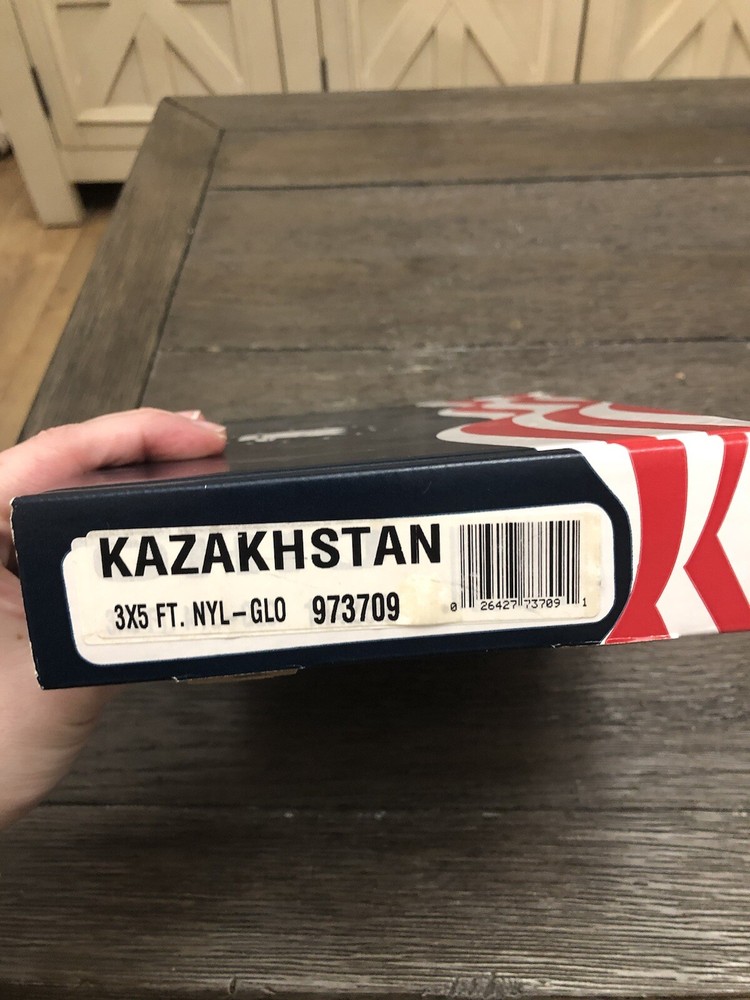 Kazakhastan 3ftx5ft Nylon flag