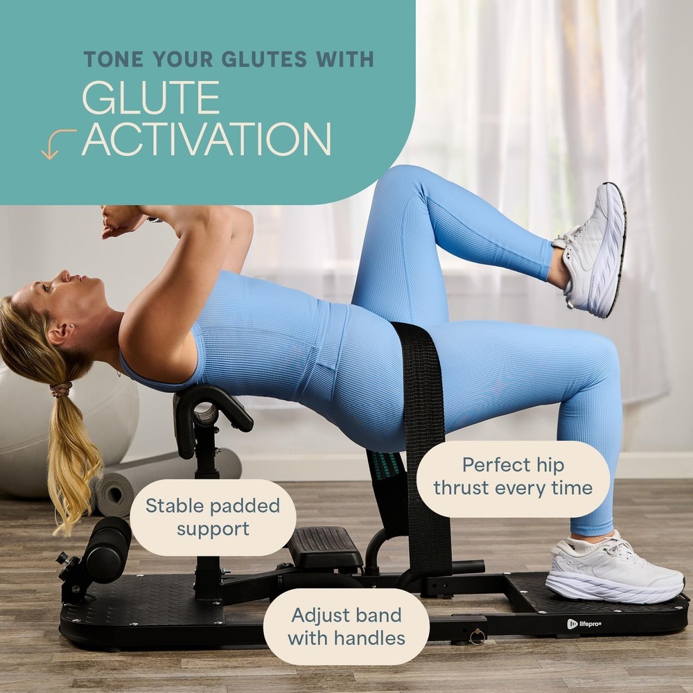 Hip Thrust Machine – Adjustable Glutes Workout Equipment for Home - GluteBlast..