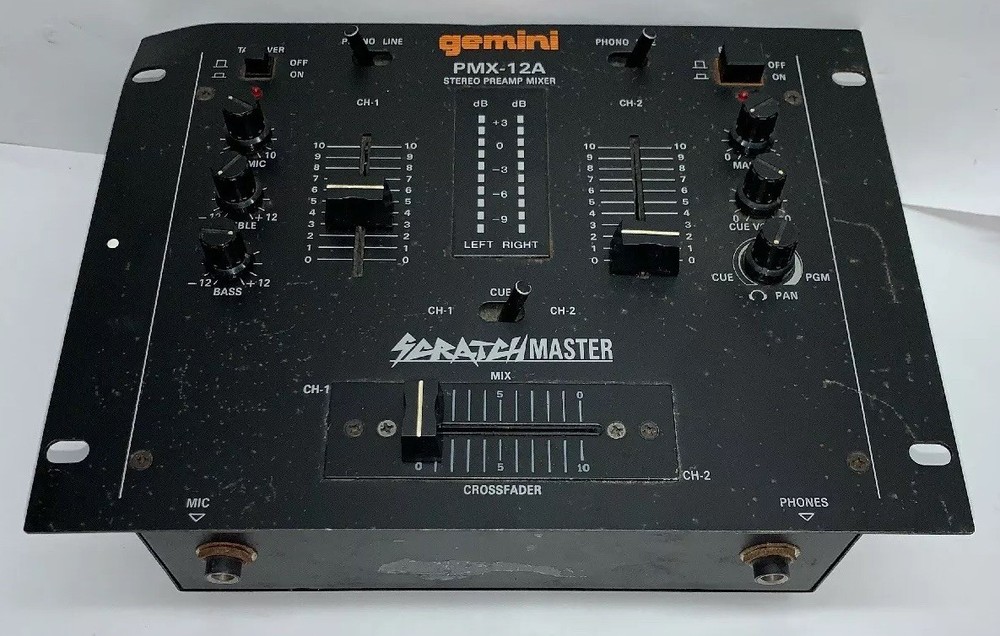 AS IS- Gemini PMX-12A Stereo Preamp Mixer Board