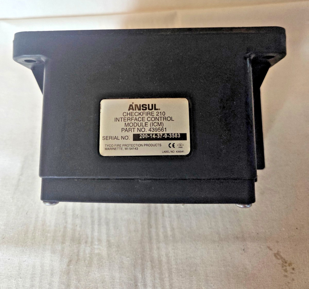 Ansul Check Fire 210 Interface Control Module Assembly wth Mounting Plate 439561
