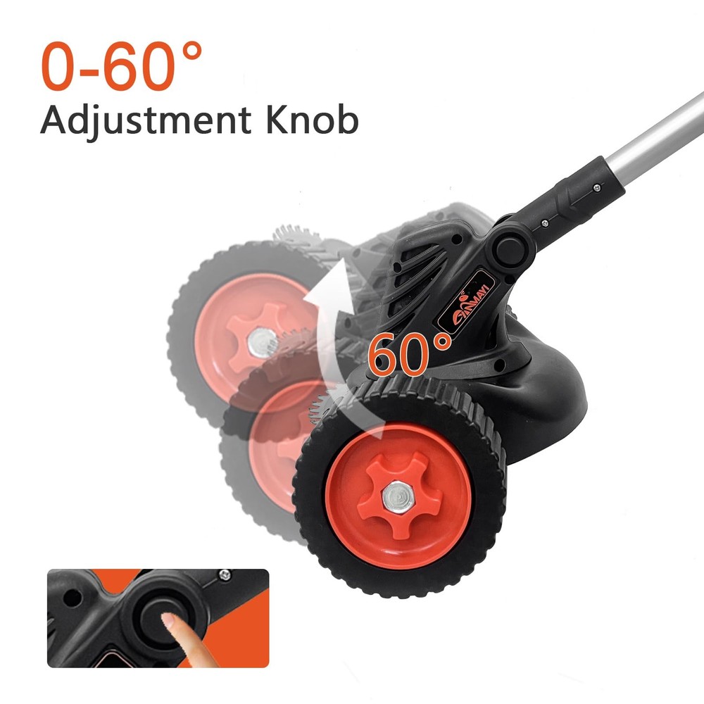 Weed Wacker Eater Cordless Battery Powered Electric Edger Lawn Tool Trimmer S...