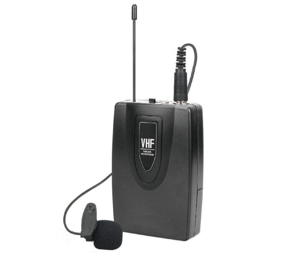 Lavelier Wireless Microphone with Handheld VHF Wireless Anti-interference Clip