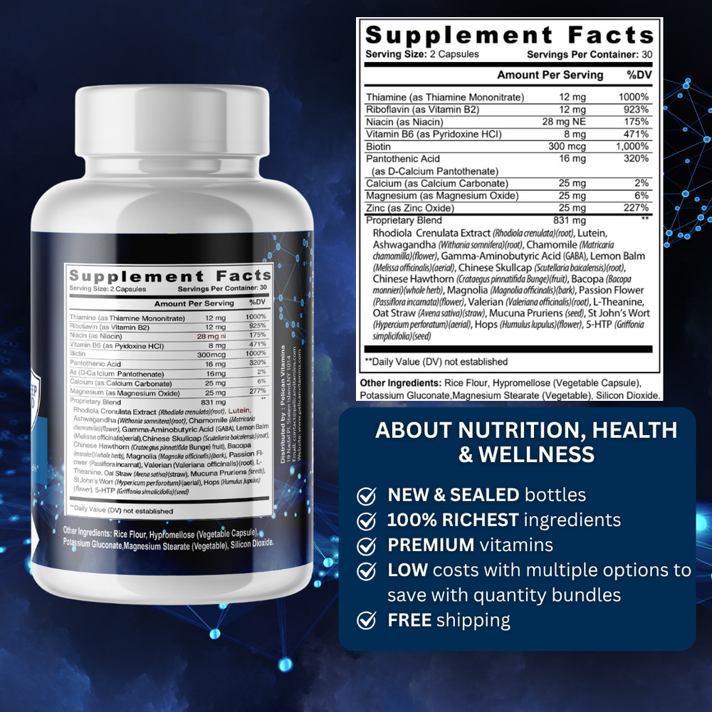 Zentra Sleep- Sleep & Brain Support- 60 Capsules