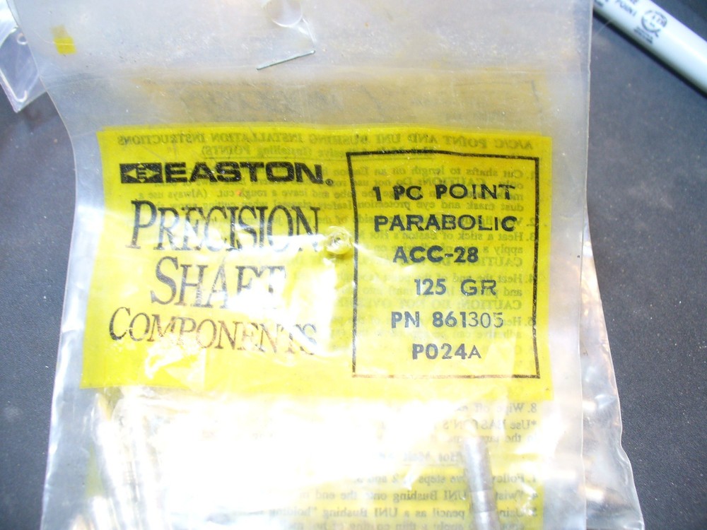 Easton Precision Parabolic Points ACC-28 , 125 Grain 12 Pack  NEW