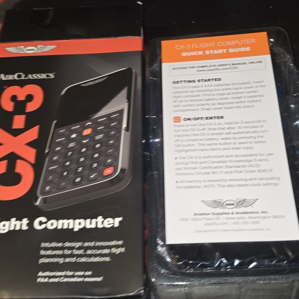 CX-3 Flight Computer – Advanced Electronic E6B for Accurate Flight Planning a...