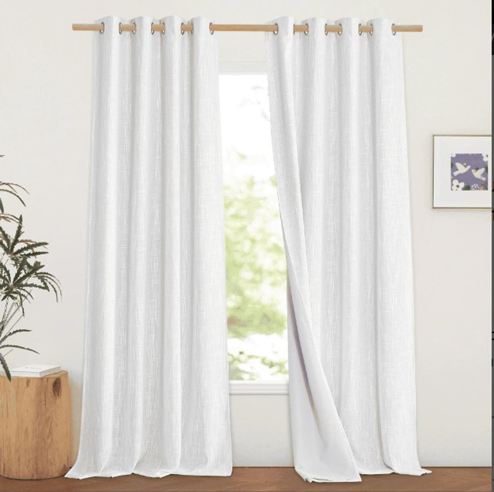 BLACKOUT CURTAINS PR.-52X90-WHITE
