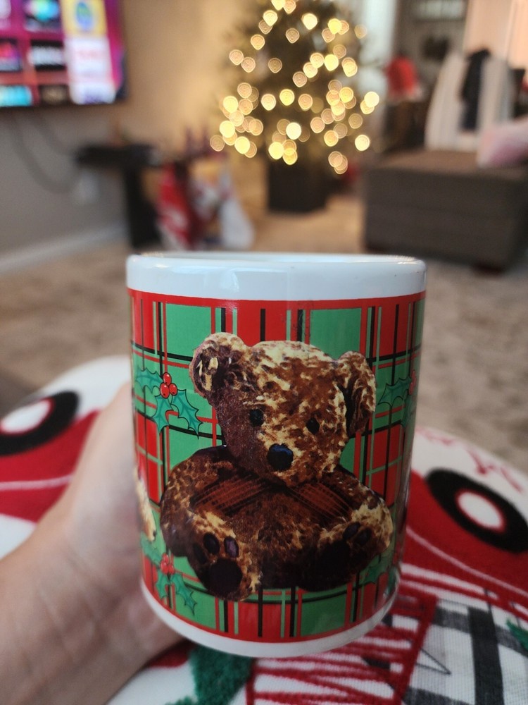 Christmas Huston Harvest Teddy Bear Mug.