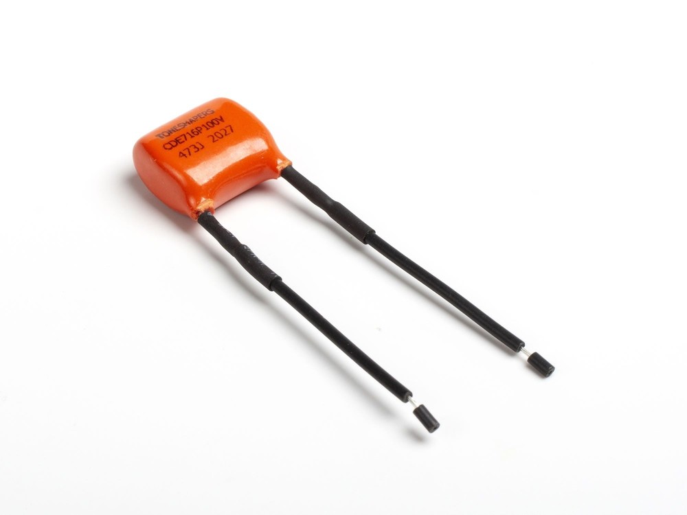 Wired Capacitor (Stranded Leads), .047µF Orange Drop