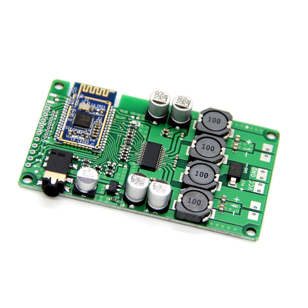 Bluetooth 5.0 Power Amplifier Board 2x15W/10W Support AUX Audio Input Serial