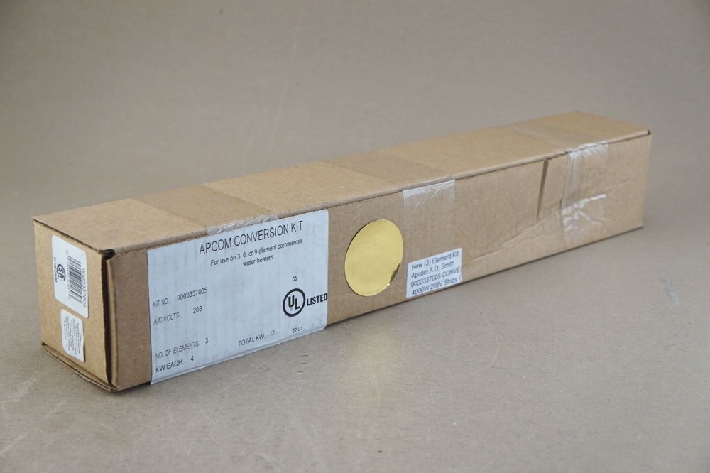 New (3) Element Kit Apcom A.O. Smith 9003337005 CONVERT 4000W 208V Ships FREE