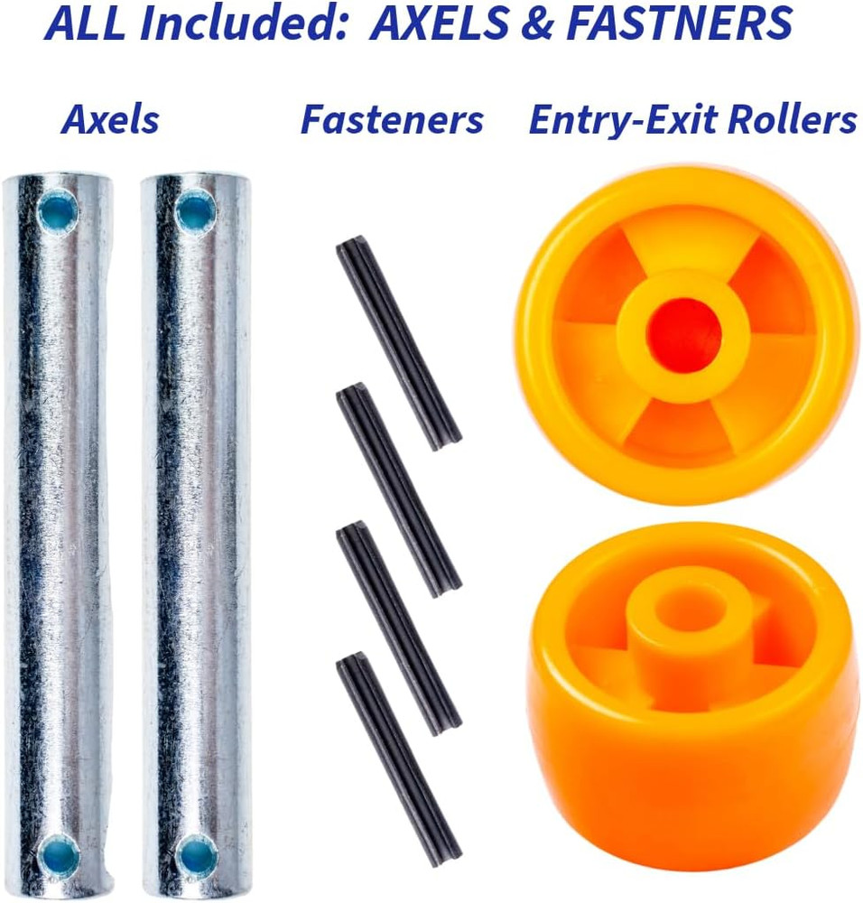 CRWON PTH50 Pallet Jack Front Load Wheels Replacement Kit Complete