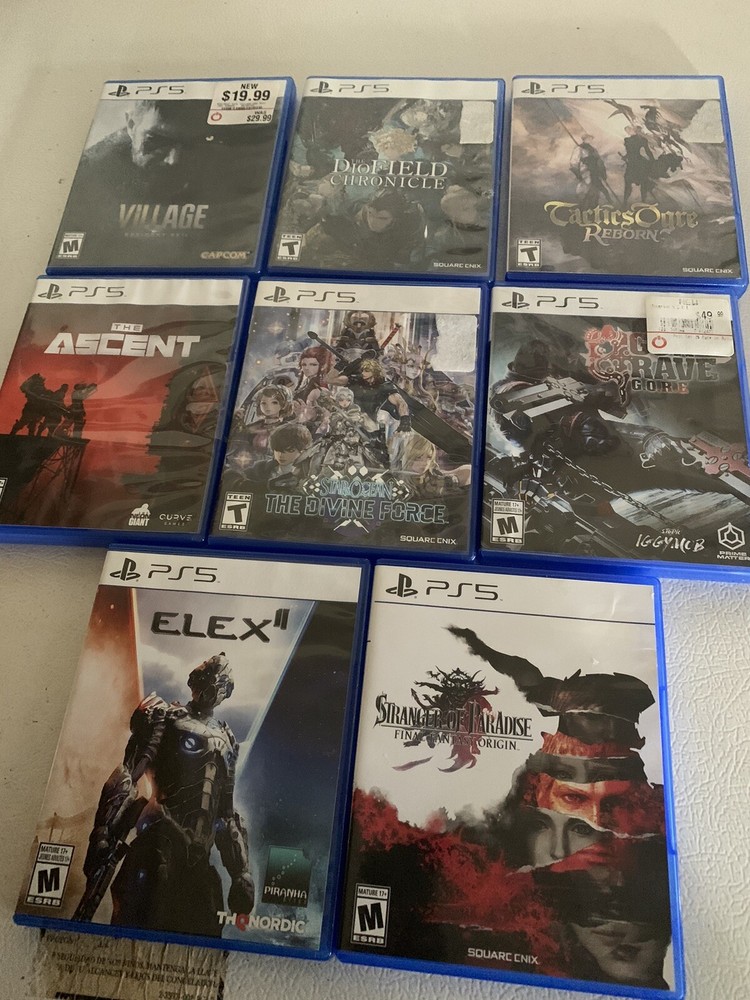 ps5 game case lot Cases Only