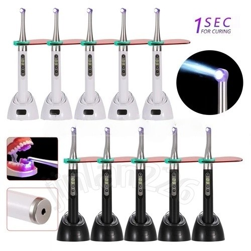 Dental Wireless LED Curing Light Lamp 1 Second Curing Plus iLED 2500mw/cm²