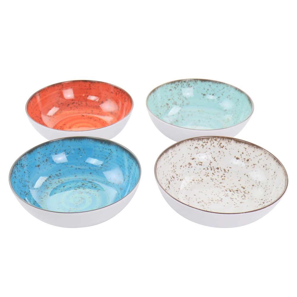 Pryce 12 Piece Melamine Dinnerware Set is Assorted Colors