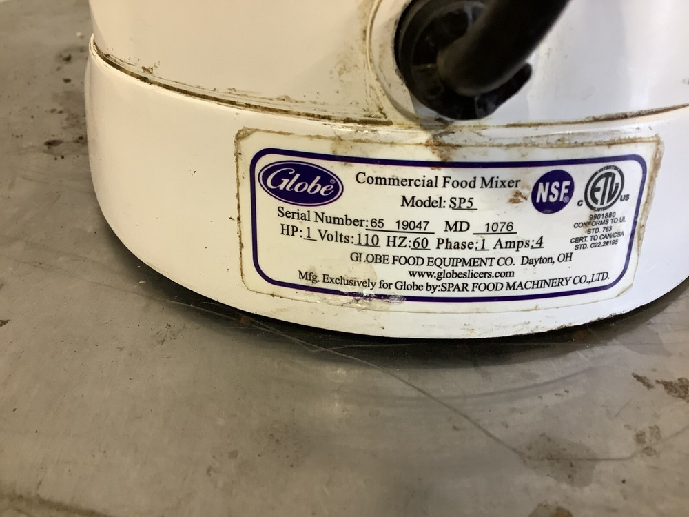 Mixer 5qt Globe SP5 with bowl 110v Tested