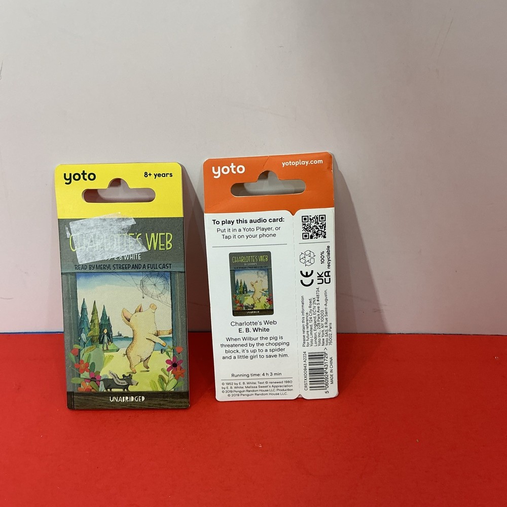 (1)Yoto Charlotte’s Web Cards