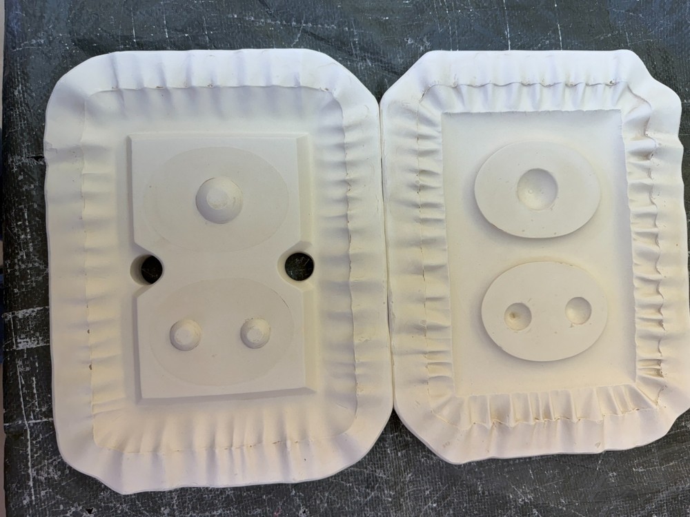 VINTAGE DUNCAN CERAMIC MOLD #DM-920 SOFTIE FRAME
